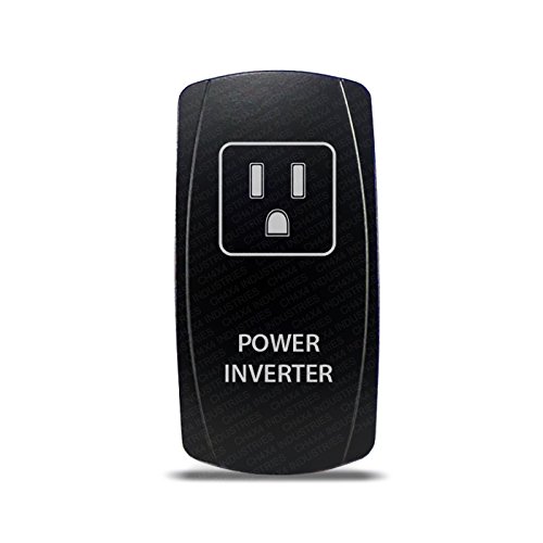 Ch4X4 Rocker Switch Power Inverter Symbol - Blue Led #TOP26
