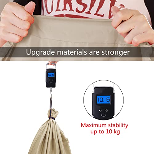 IHOMAGIC Pack of 2 Large Laundry Bag with Drawstring, 120L Washing Bag, Foldable Clothes Bag - Image 3