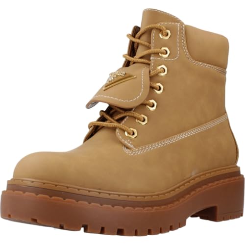 Bottines Guess LEAVEY en cuir noir pour femme