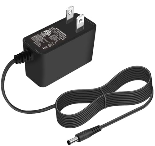 12V 1A Power Supply Adapter UL Listed 120V AC to DC12V Class2 Transformer Power Cord with 5.5x2.1mm Tip for 12volt 200mA 500mA 800mA 1000mA LED Strip Light Camera BT Speaker Router etc.