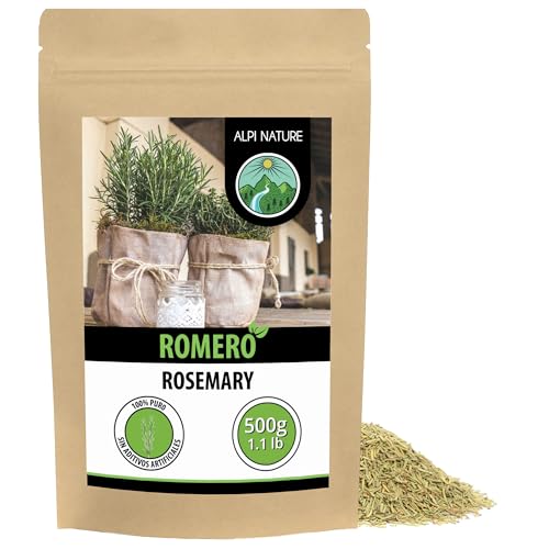 Alpi Nature Romero Seco 500g, Hojas Secas y Trituradas, Especia