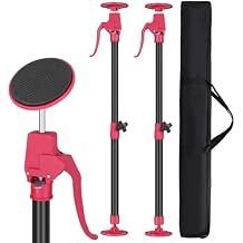 Cabinet Jacks for Installing Cabinets, Adjustable Support Pole 45.3" to 114.2" Premium Steel Support Rod, 3rd Hand Support System for Drywall Jack& Cargo Bars, 265 LB Capacity, 2 PCS