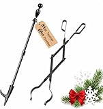 Amagabeli Ensemble de 2 pièces d'Accessoires de Cheminée - Pince à...