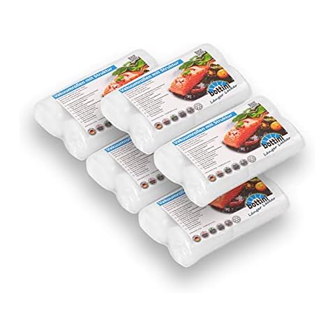 10 x BOTTINI Vakuumrollen goffriert 15 x 600 cm, PREMIUM Folienbeutel, Sous Vide Cover