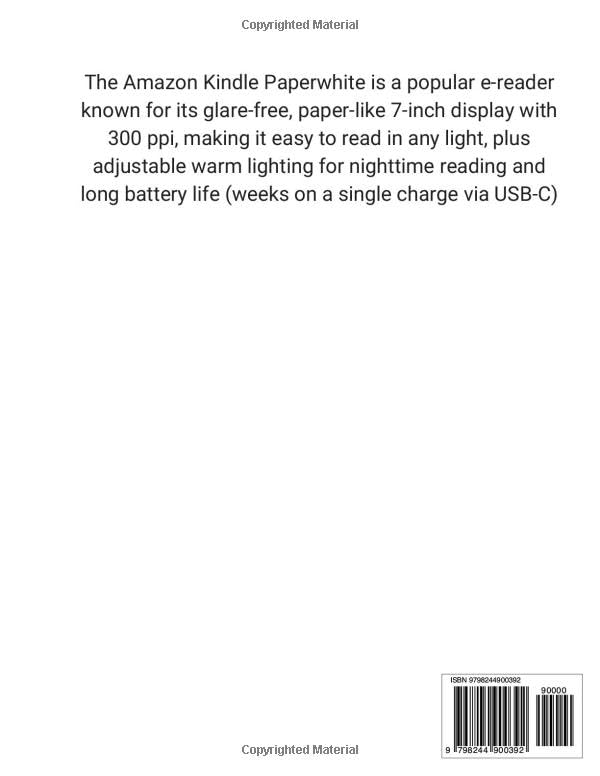 Updated Kindle Paperwhite User Guide 2026: A 7-Day Step-by-Step Manual for Seniors, Beginners, and New Tech Users — With Reading Tips & Hidden Features image 3