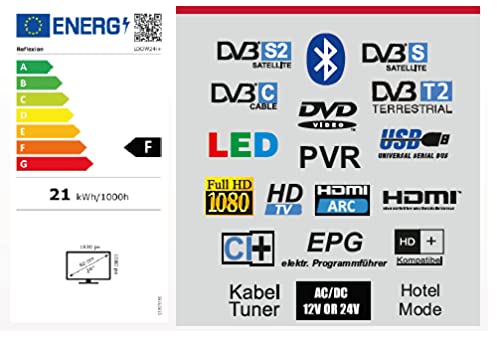 Fernseher mit integriertem DVD-Player 24 Zoll Smart
