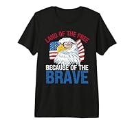 Looking for the perfect patriotic present for Memorial or Veterans Day? Look no further than our “Land of the Free Because of the Brave” design. Order yours today! This premium t-shirt is made of 100% organic ring spun combed cotton. Unisex t-shirt w...