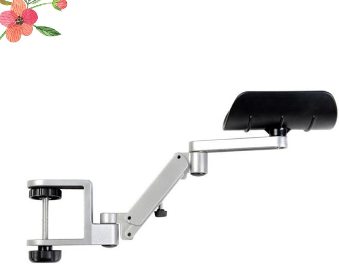 TEHAUX Computer Bracket Wrist Rest Aluminum Arm Support Ergonomic Design for Keyboard Mouse Pad