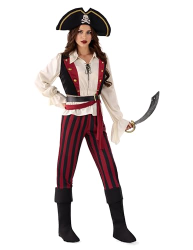 Spooktacular Creations Halloween Pirate Costume Adult Women, Renaissance Pirate Outfit