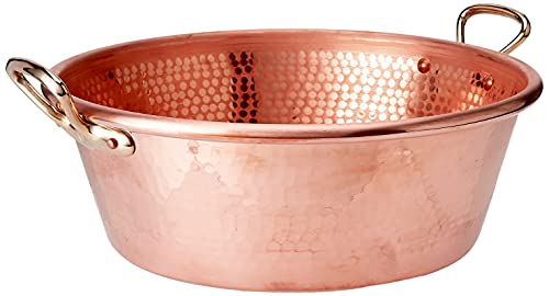 Mauviel Made In France M Passion 2193.40 Copper 15-Quart Jam Pan with Bronze Handles