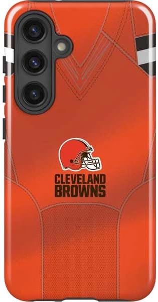 Skinit Impact Phone Case Compatible with Galaxy S24 - Officially Licensed NFL Cleveland Browns Team Jersey Design