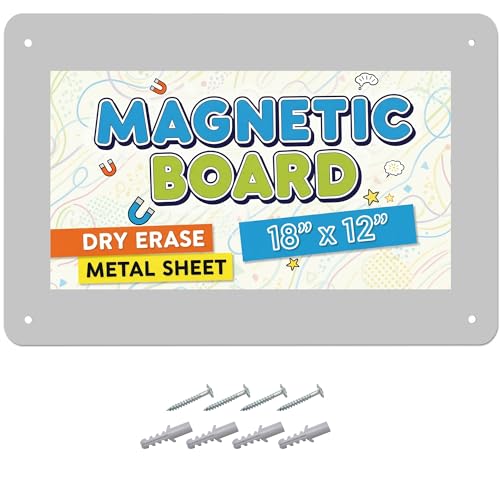 Houseables Magnetic Board, Magnet Board for Wall, Metal...
