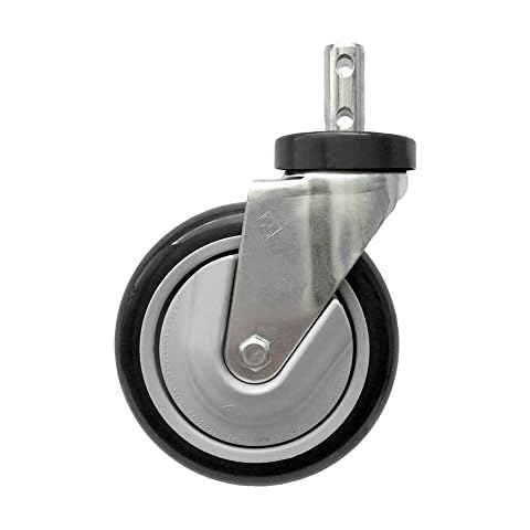 R&B Wire™ CSTR88G 5" Clean Wheel System™ Replacement Caster for Rolling Wire Laundry Carts Cover
