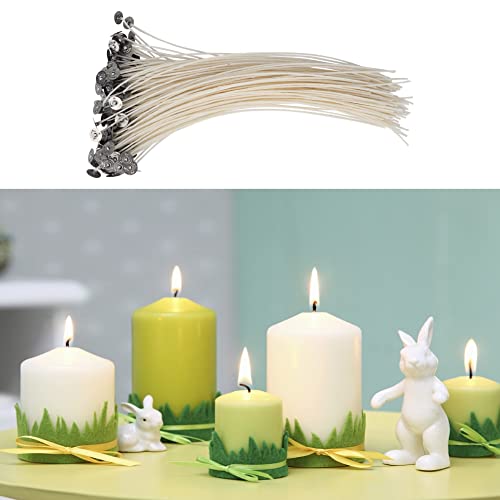 Candle Wick Kit, 100 Pcs Candle Making Wicks Natural Low Smoke Candle Wick Candle Making Wicks Ecofriendly Wick Diy Candle Making Kit For Candle Making, White(30Cm / 11.81 Inch) #TOP5