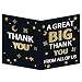 HOMANGA Large Thank You Card, 13.8 x 21.6 Inch Jumbo Thank You Card, A Great Big Thank You Card with Envelope, Giant Appreciation Greeting Card, Huge Gratitude Thank You Card for Boss, Teacher, Couch