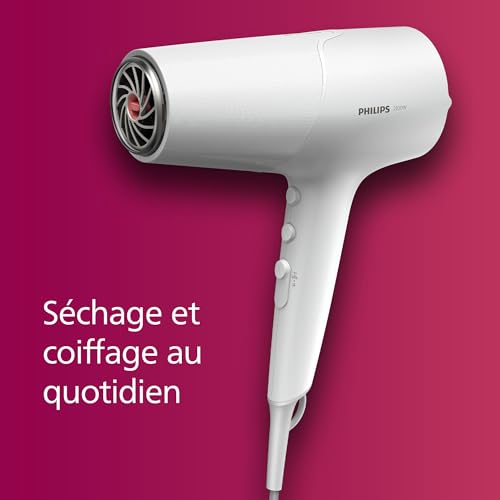 Sèche-cheveux Philips 5000 évite les dommages thermiques du séchage