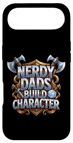 Nerdy Dads Build Character Funny RPG Dice Tabletop Gamer �X�}�z�P�[�X iPhone Air �p