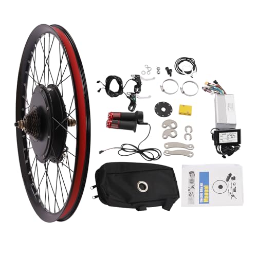 Mahugde Electric Bike Conversion Kit 72V 2000W 29 Rear Wheel Hub Motor Wheel Kit with LCD Display 9-Gear Speeds and Controller E-Bike Hub Motor Conversion Kit for 29 Inch Bike