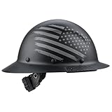 LIFT SAFETY Dax Fiber Resin Full Brim Safety Helmet | 6 Point Suspension For Comfort & Impact Protection | Patriot | Matte Finish