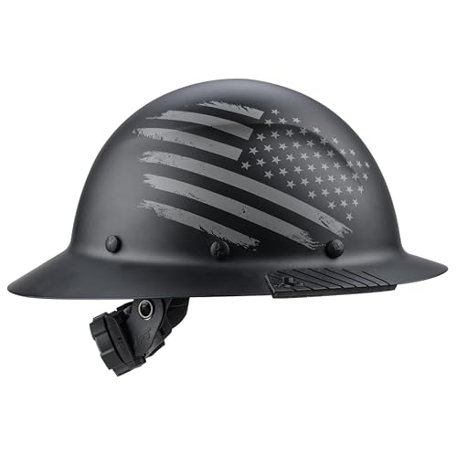 LIFT SAFETY Dax Fiber Resin Full Brim Safety Helmet | 6 Point Suspension For Comfort & Impact Protection | Patriot | Matte Finish