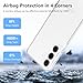 Natbok for Samsung Galaxy S25 FE Clear Case with 2 Pack Screen Protector, Shockproof Soft TPU Bumper and Hard PC Back Phone Case,Non-Yellowing,Anti-Scratch,Slim Fit Cover Case for Galaxy S25FE.