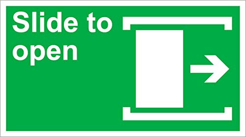 slide to open right safety oshaansi label decal sticker 834