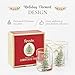 Spode Christmas Tree 14oz Double Old Fashioned Glasses, Set of 4 - Festive Holiday Drinkware with Rustic Christmas Design, Excellent for Whiskey at Holiday Gatherings & Cozy Celebrations