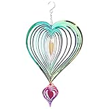 ❤【Crochet de suspension】Comprend un crochet de suspension pivotant pour que le moulin à vent puisse tourbillonner dans la brise. Les éoliennes sont faciles à ouvrir à l'angle que vous désirez et accrochez-les facilement où vous le souhaitez. Le moulin à vent est fortement réfléchissant et montre un effet tridimensionnel pulsant, magique, il brillera même la nuit lorsque seulement un peu de lumière est disponible. Ce moulin à vent est votre décoration de jardin idéale.