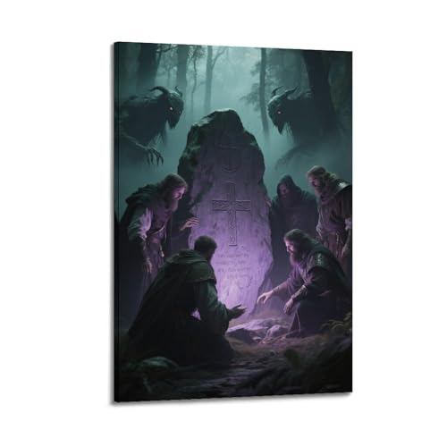 Poster catholique sur toile pour décorer une chambre à coucher zen