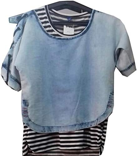 Shree Laxmi GarmentsWomen Coti With T-Shirt(Blue_Free Size)