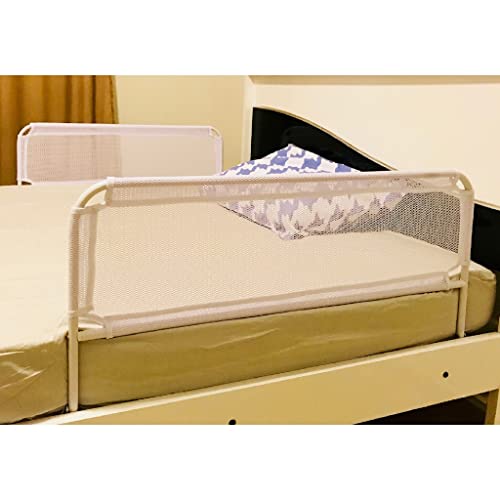 Grade De Cama Com Tela De Segurança Para Bebês E Idosos-Luxo