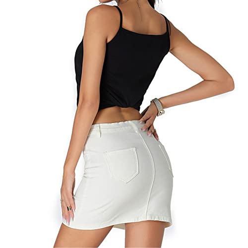 Women's Denim Skirt Women's Loose Denim Skirt Slim Skirt Package Hip Skirt Summer3
