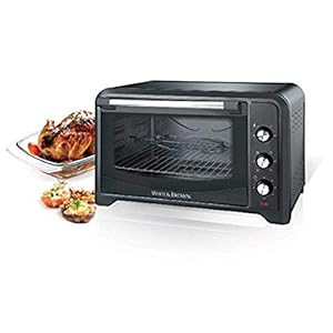 White & Brown MF 600 B White & Brown, Mini oven MF600B, 60 l, 2000 W, 5 kookmodi, katalyse, zwart, 2000 W, 60 liter