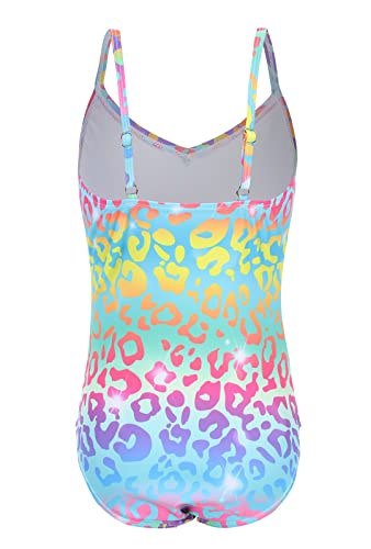 Image of Moon Tree Girls One Piece Swimsuits Ruffle Swimwear Beach Bathing Suit 2-14 Years