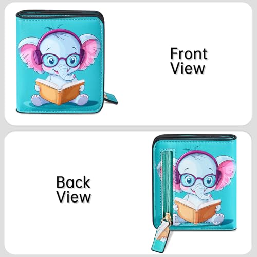 Toughergun Wallet Women Rfid Blocking Small Compact Bifold Luxury Leather Pocket Wallet Ladies Mini Purse with ID Window4