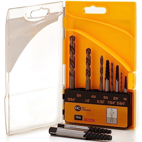 Jogo extrator de parafusos misto de 5/64