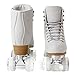 Roller Skates for Women or Men with Height Adjustable Rubber Stoppers Retro Suede Quad Roller Skates for Outdoor and Indoor