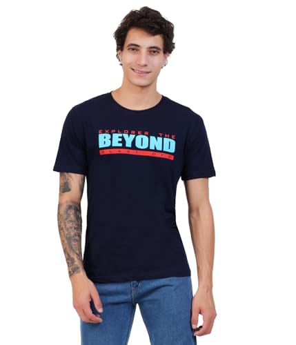 Image of Men's Super Combed Cotton Round Neck Half Sleeve T-Shirt | Soft Breathable Cotton Fabric | Stylish Comfortable Wearfor Men | Quality Regular Fit