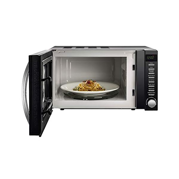 VYTRONIX 800W Digital Microwave Oven 20L Capacity, Auto Defrost, 5 Power Levels, Clock & Timer Function, Freestanding, Easy Clean Solo Black with Stylish Mirror Finish Door - Image 4
