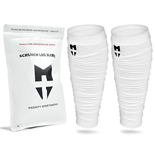 Magnify Sportswear Football Leg Sleeves for Athletes of Faith - Scrunch Calf Sleeves, Football Accessories for Men & Youth3