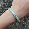 DLYFNVEV Flower Bracelet Gold Plated Bangle Vintage For Women Cloisonne Cuff Floral Chinoiserie Elegant Vibrant Ethnic Colorful Charm Summer Best Friend Mom Sister Jewelry GiftsGreen Blue #4