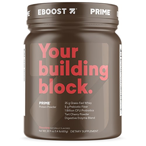 EBOOST Grass Fed Whey Protein Powder Tub 20.7 oz (Chocolate)
