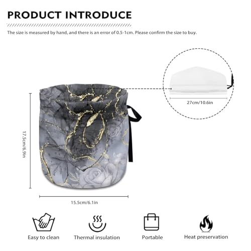 Image of Grey Rose Tea Cosy Insulation and Keep Warm, Durable Scratches-Proof Insulated Teapot Cover for Home Kitchen Table Hotel, Table Decorative Tea Cosy
