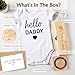 Surprise Pregnancy Announcement For Husband, Pregnancy Reveal Kit Includes Pregnancy Test Box Hello Daddy Baby Bodysuit Pregnancy Reveal Card Daddy Bracelet Decision Coin And Wooden Announcement Signs, Hello Daddy Pregnancy Announcement For Dad