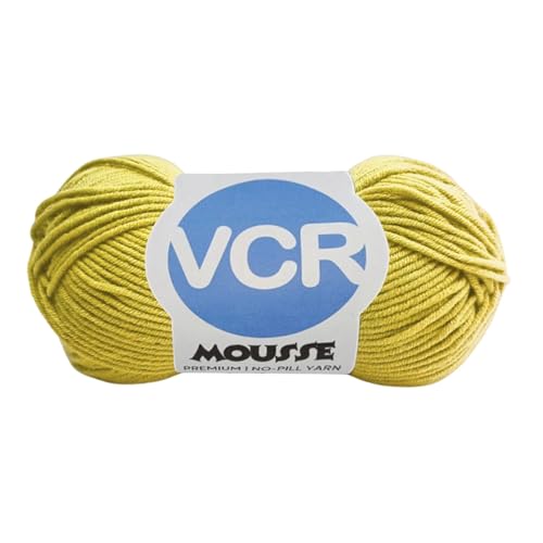 Image of VCR 4ply Butter Cream Yarn, 100 Grams Hank, 190 Meters Length, Acrylic Ball for Crochet and Knitting, Soft Crosia Threads, Pack of 1 Yarn, Suitable for DIY Crafts