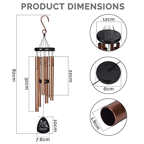 Bucc Memorial Wind Chimes For Loss Of Loved One - Bereavement Gift For Sympathy Or Condolence - Home Decor Outdoor Garden Patio Porch Backyard - Keepsake Memory Of Lost Mother Father Child Friend #TOP2
