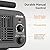 Shinic Garage Heaters for Indoor Use, Metal, Portable Space Heater with Thermostat, Greenhouse heater, Adjustable Head, Tubular Stand, Padded Handle, and Wide Base for Stability, Utility Shop Heater