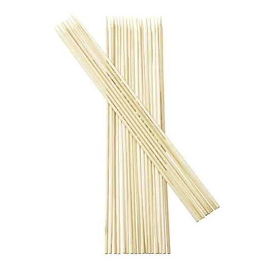 150 12 inch BBQ Bamboo Skewers Sticks Extra Long Strong for BBQ Barbecue Kebab Marshmallow Roasting Chocolate Fountain Campfire Fondue