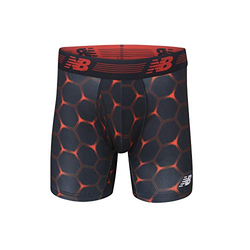 Image of New Balance Men's Performance Boxer Briefs with Fly, Breathable Stretch Underwear, Moisture Wicking, Soft Waistband (3 Pack)