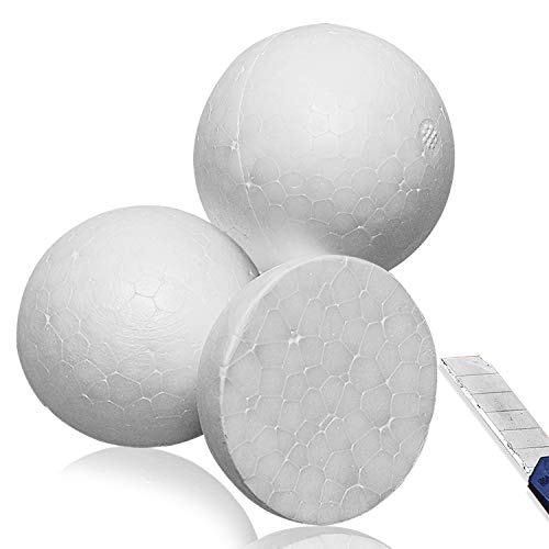 Foam Balls,12 Pack Foam Ball Smooth Polystyrene Foam Balls Foam Balls For Arts And Crafts, Sculptures, Floral Arrangements, Modeling (2.8 Inches) #TOP5